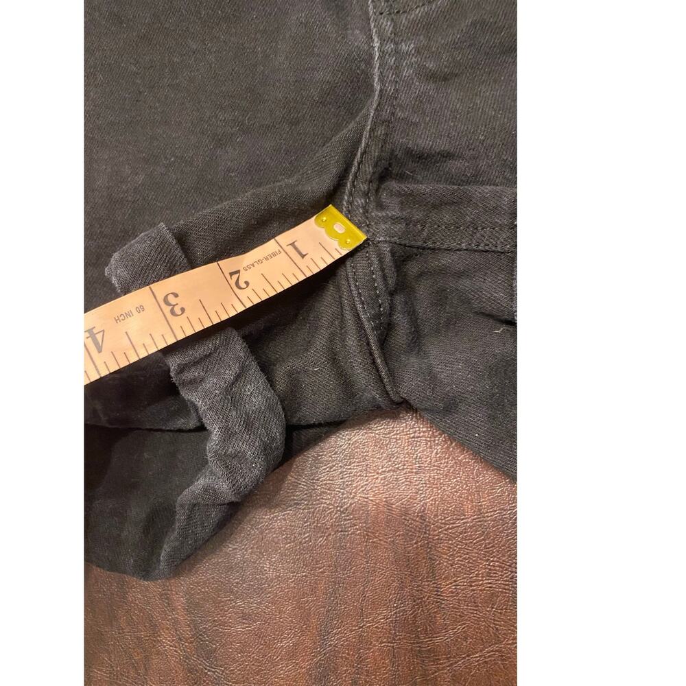 Old Navy Black High Rise OG Straight Denim Shorts Size 18 Spring Break Summer - Picture 4 of 7